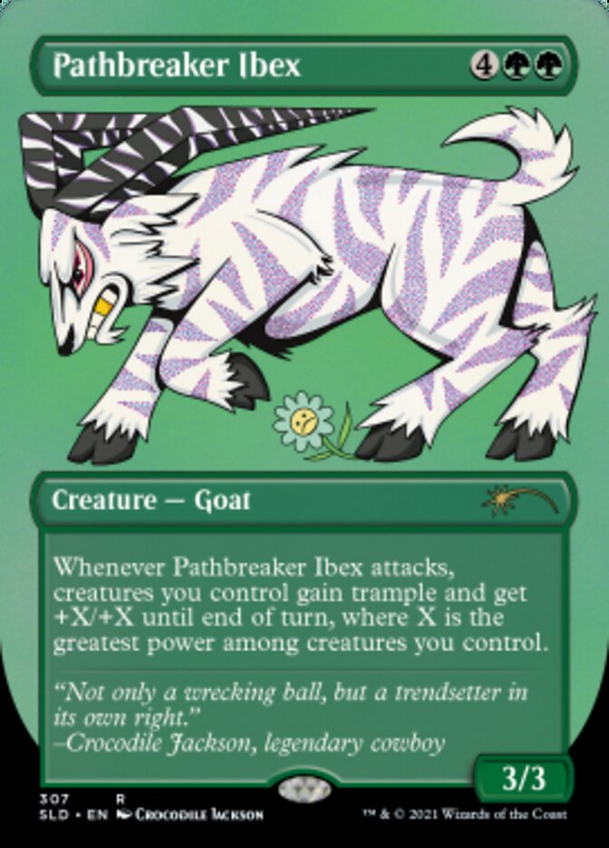 Pathbreaker Ibex (Borderless) [Secret Lair Drop Series] | Card Merchant Takapuna