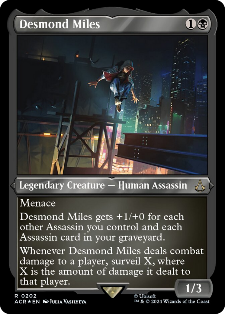 Desmond Miles (Foil Etched) [Assassin's Creed] | Card Merchant Takapuna