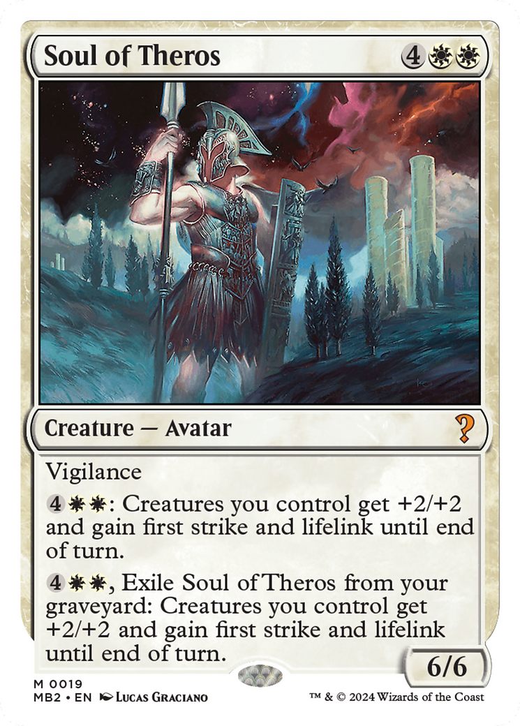 Soul of Theros (White Border) [Mystery Booster 2] | Card Merchant Takapuna