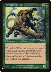 Krosan Vorine [The List Reprints] | Card Merchant Takapuna