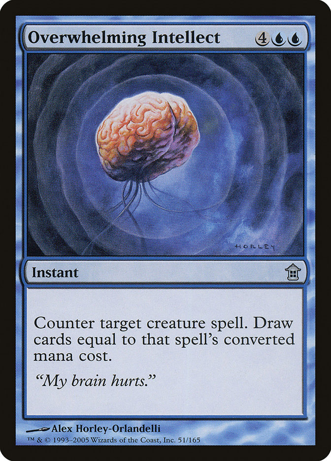 Overwhelming Intellect [Saviors of Kamigawa] | Card Merchant Takapuna