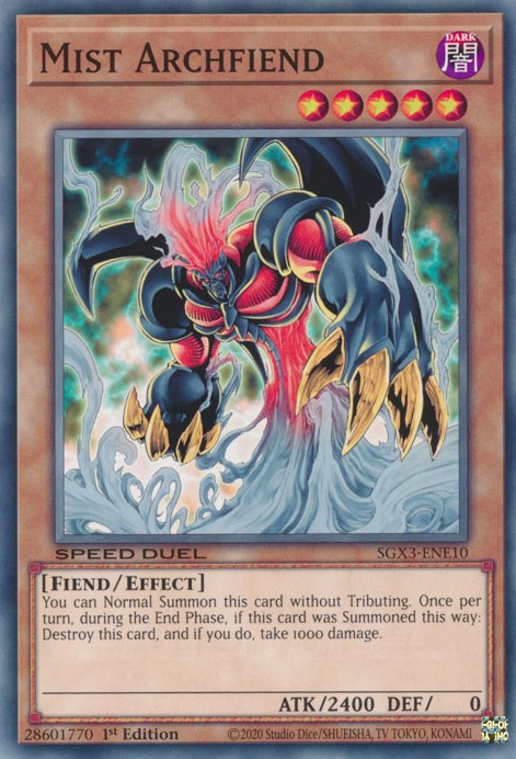 Mist Archfiend [SGX3-ENE10] Common | Card Merchant Takapuna