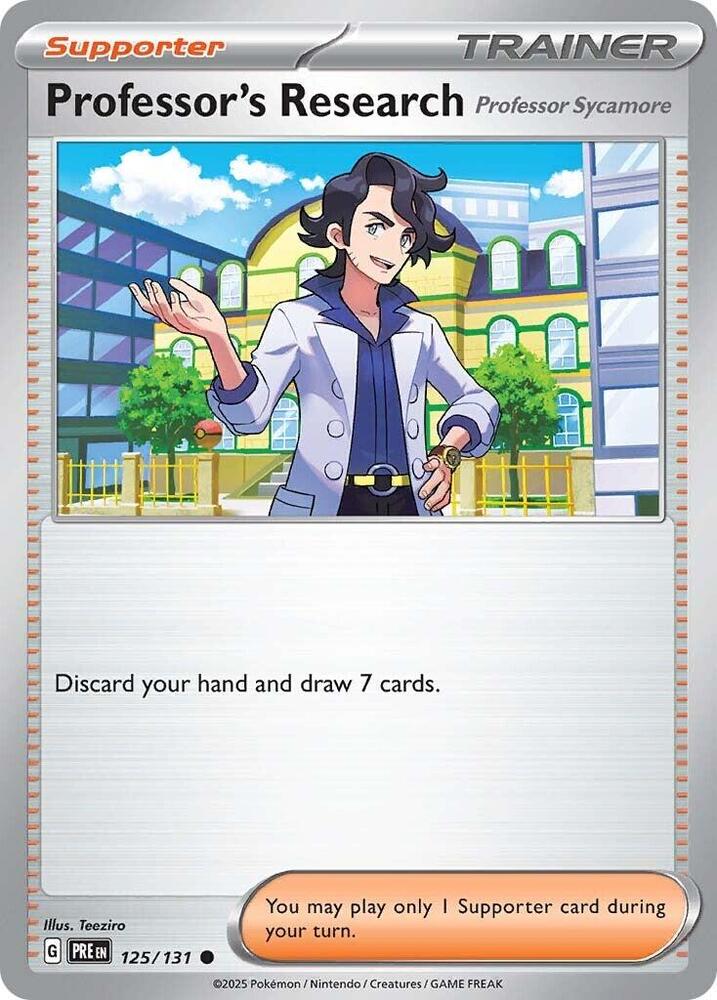 Professor's Research (125/131) [Professor Sycamore] [Scarlet & Violet: Prismatic Evolutions] | Card Merchant Takapuna