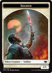 Soldier (004) // Wrenn and Six Emblem (021) Double-Sided Token [Modern Horizons Tokens] | Card Merchant Takapuna