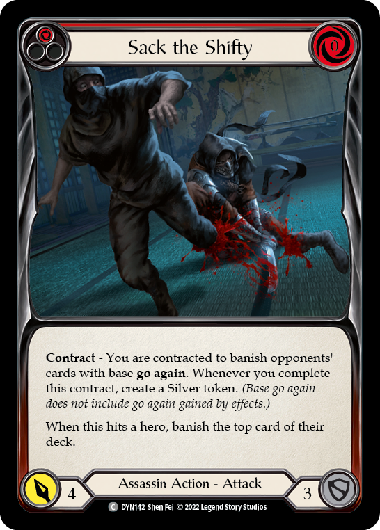 Sack the Shifty (Red) [DYN142] (Dynasty) | Card Merchant Takapuna