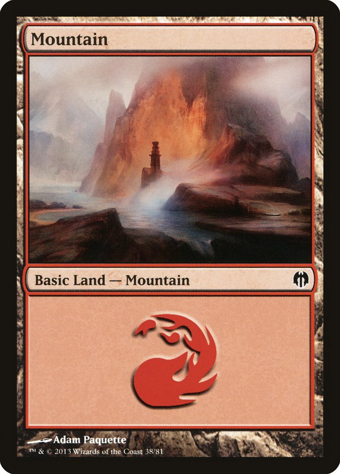 Mountain (38) [Duel Decks: Heroes vs. Monsters] | Card Merchant Takapuna