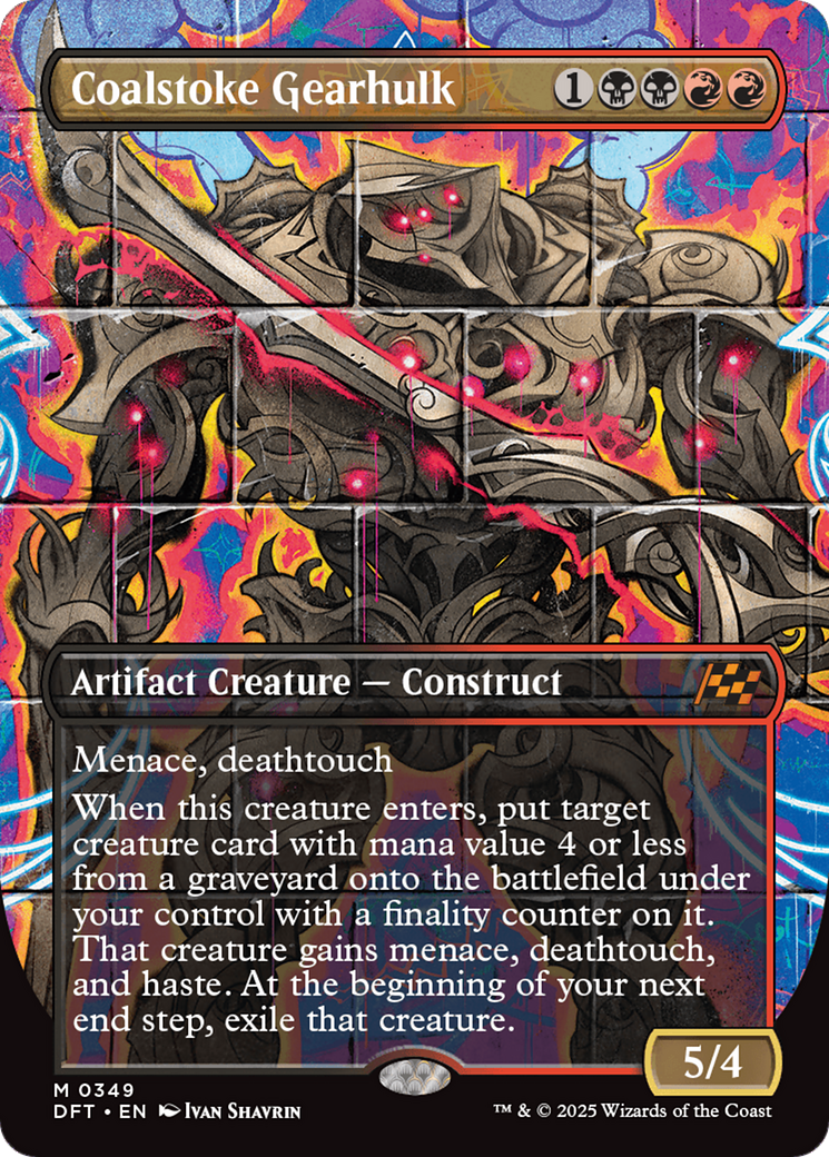 Coalstoke Gearhulk (Borderless) [Aetherdrift] | Card Merchant Takapuna