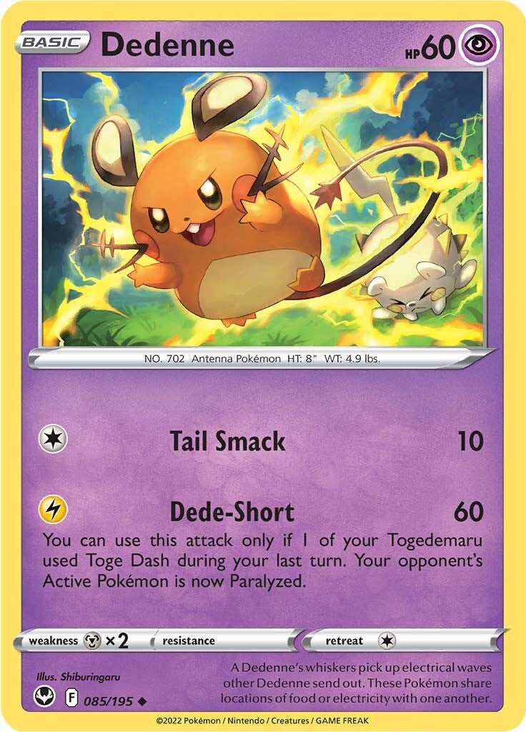 Dedenne (085/195) [Sword & Shield: Silver Tempest] | Card Merchant Takapuna