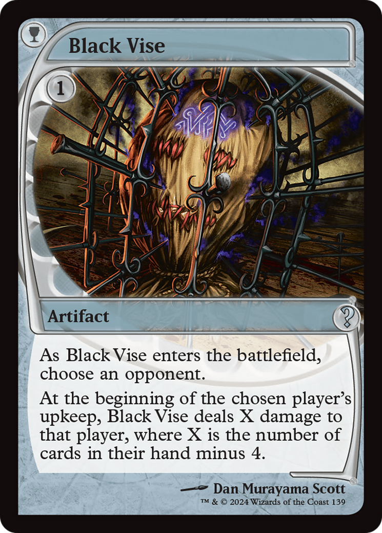 Black Vise (Future Sight) [Mystery Booster 2] | Card Merchant Takapuna