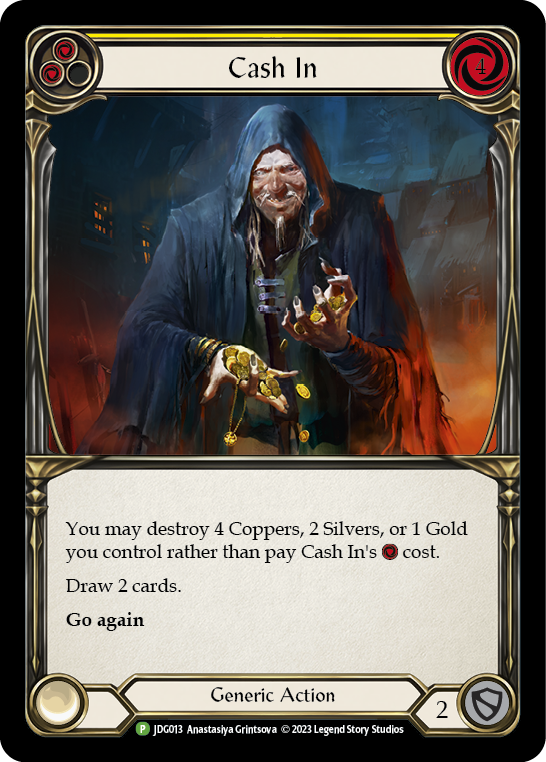 Cash In (Yellow) [JDG013] (Promo)  Cold Foil | Card Merchant Takapuna