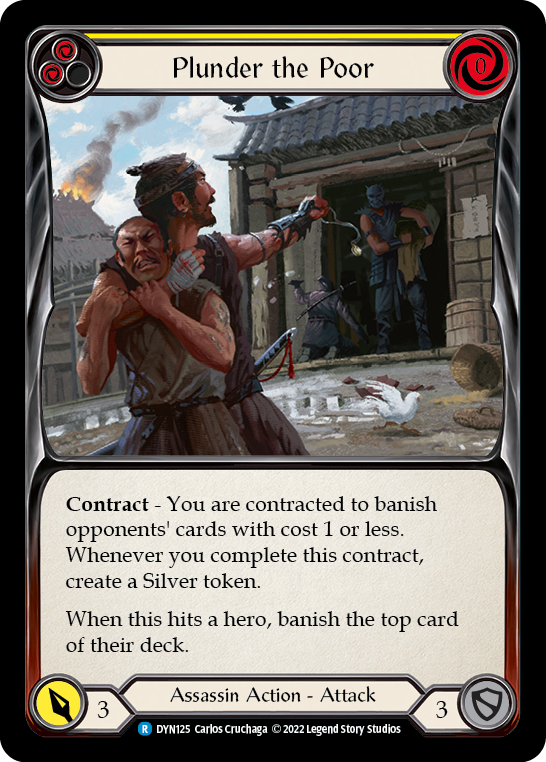 Plunder the Poor (Yellow) [DYN125] (Dynasty) | Card Merchant Takapuna