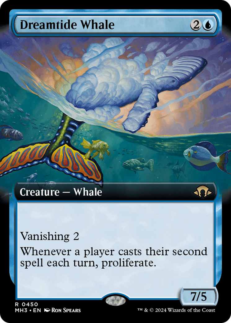 Dreamtide Whale (Extended Art) [Modern Horizons 3] | Card Merchant Takapuna