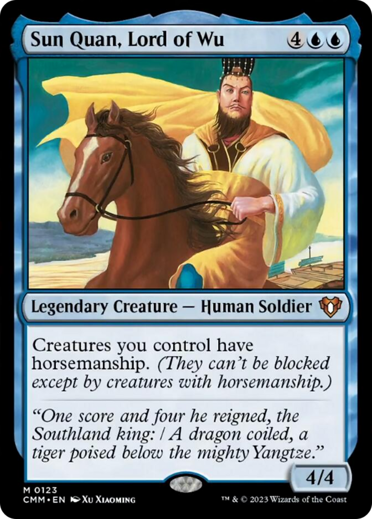 Sun Quan, Lord of Wu [Commander Masters] | Card Merchant Takapuna