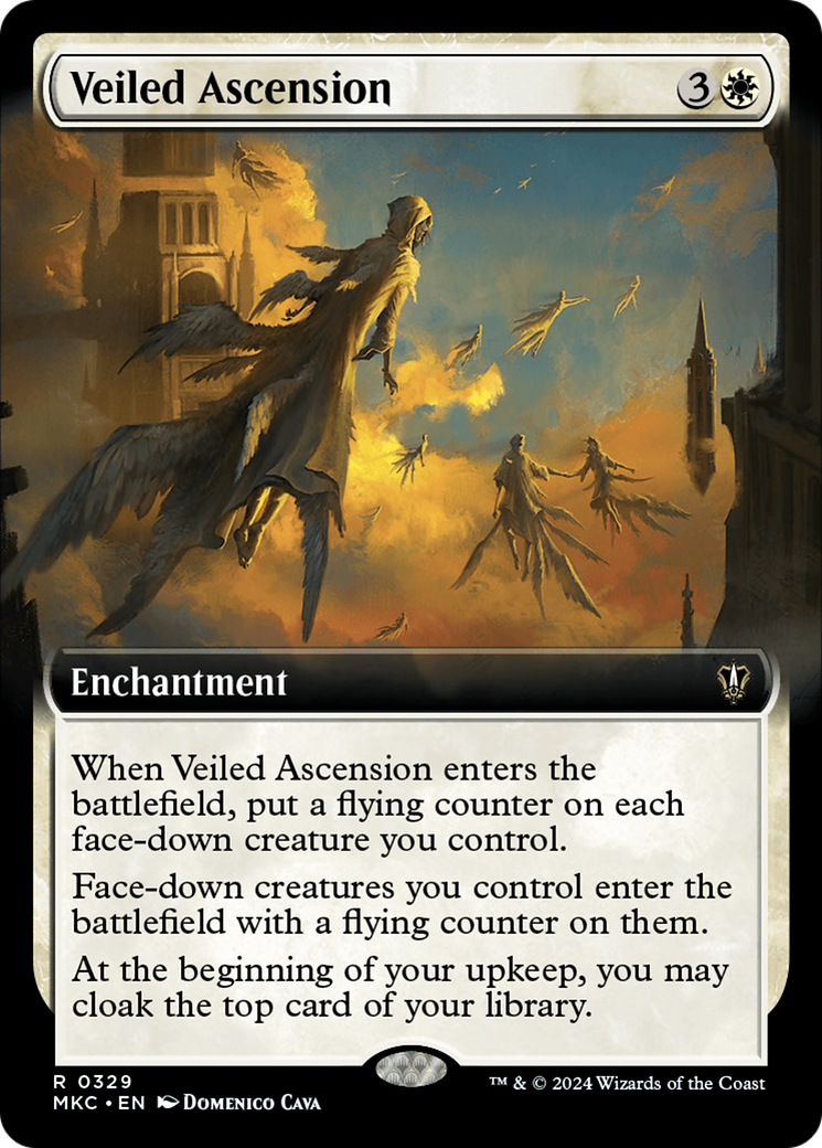 Veiled Ascension (Extended Art) [Murders at Karlov Manor Commander] | Card Merchant Takapuna