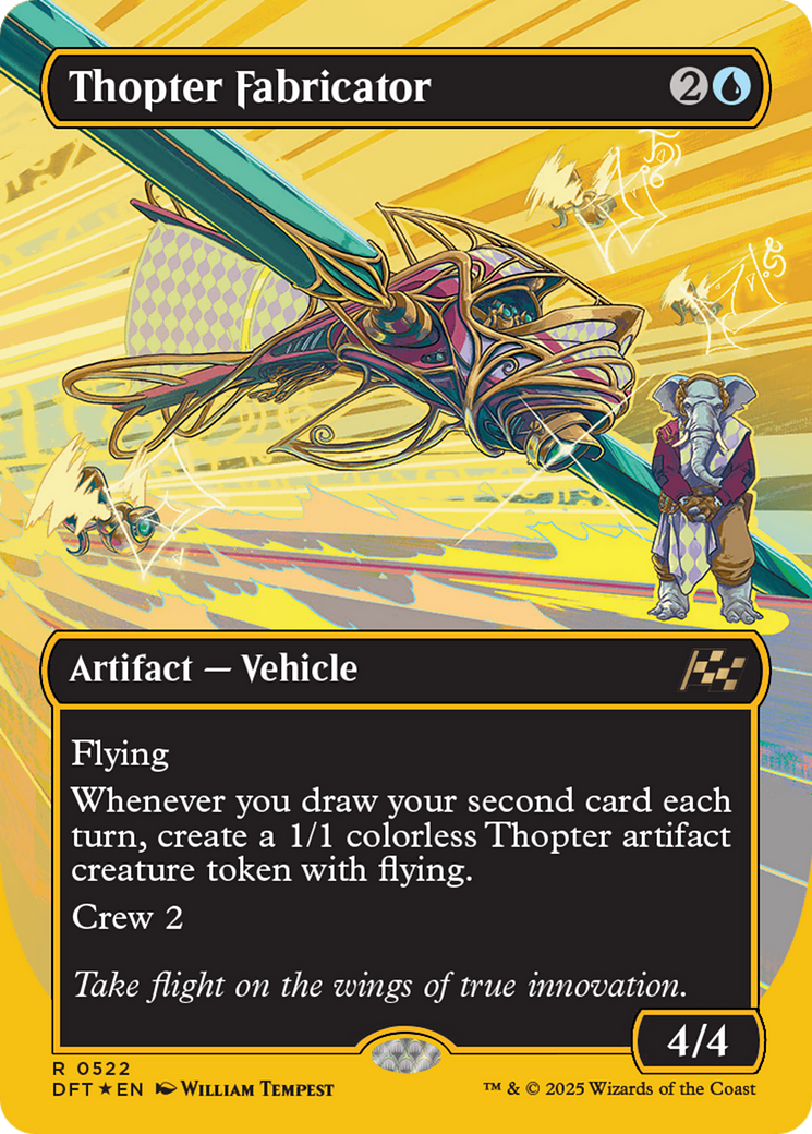 Thopter Fabricator (Borderless) (First-Place Foil) [Aetherdrift] | Card Merchant Takapuna