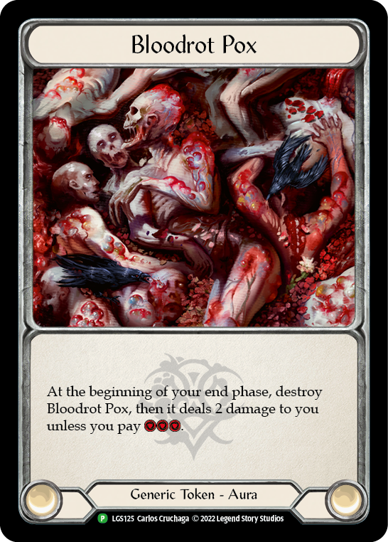 Bloodrot Pox // Frailty [LGS125 // LGS126] (Promo)  Cold Foil | Card Merchant Takapuna