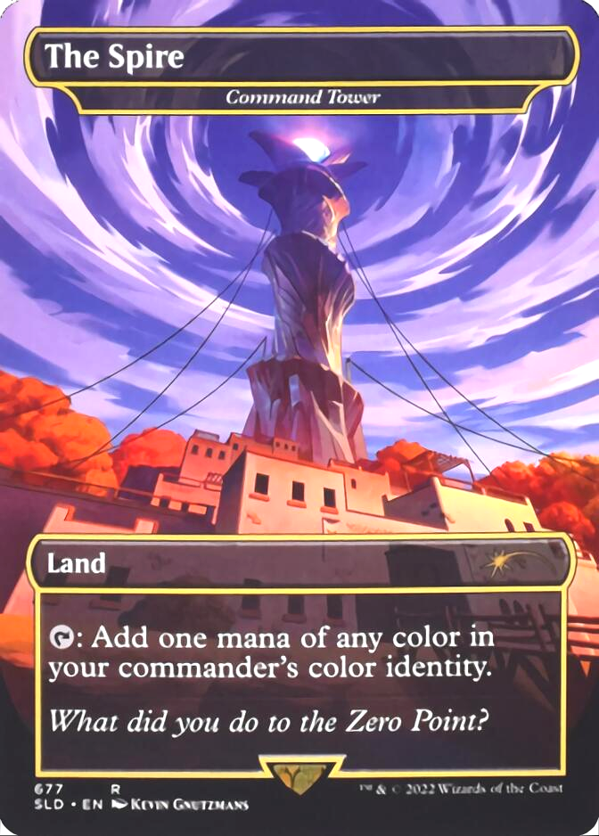 Command Tower - The Spire (Borderless) [Secret Lair Drop Promos] | Card Merchant Takapuna