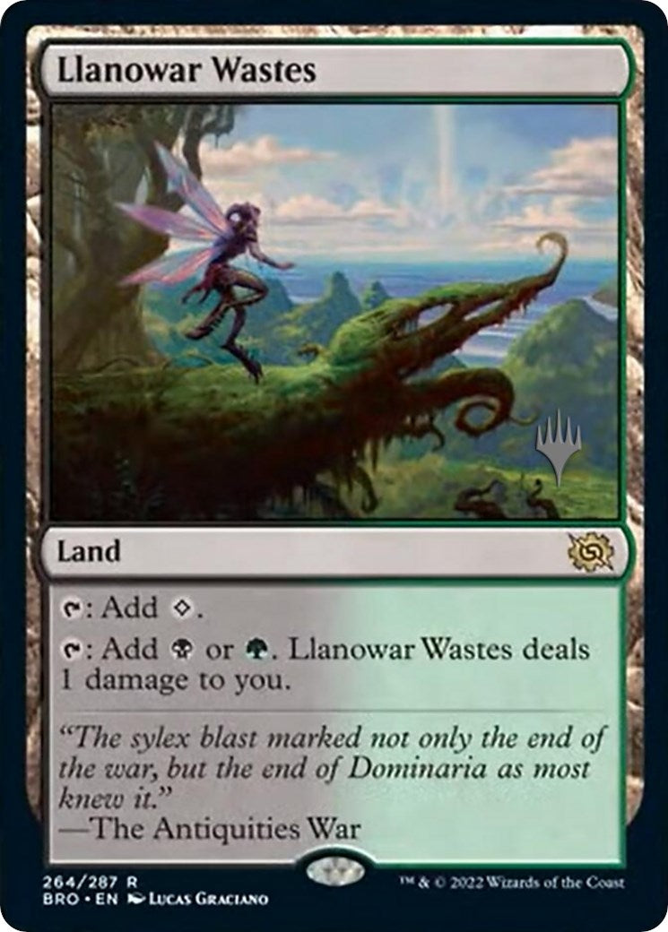 Llanowar Wastes (Promo Pack) [The Brothers' War Promos] | Card Merchant Takapuna