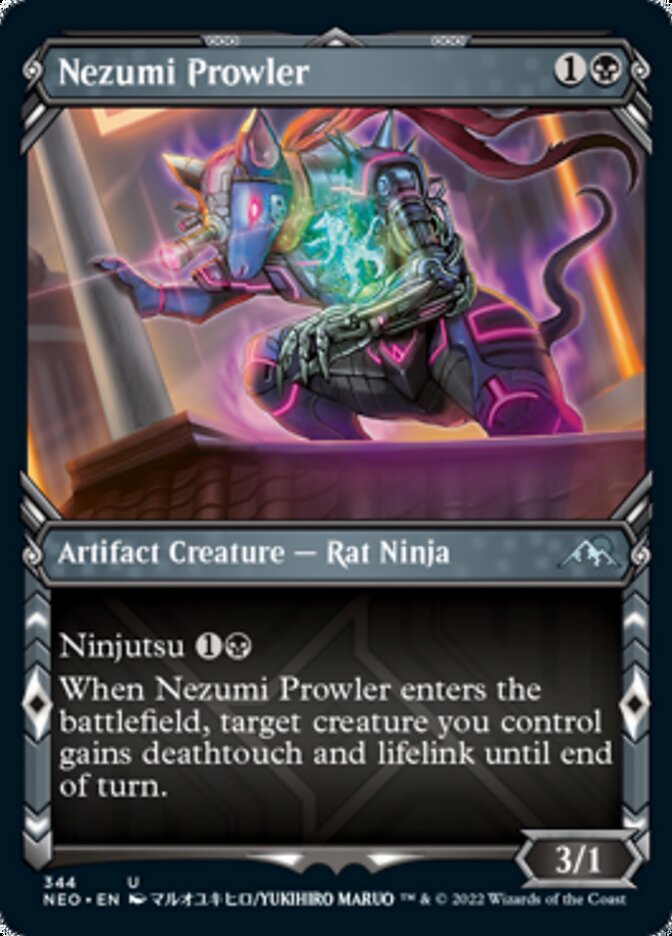 Nezumi Prowler (Showcase Ninja) [Kamigawa: Neon Dynasty] | Card Merchant Takapuna