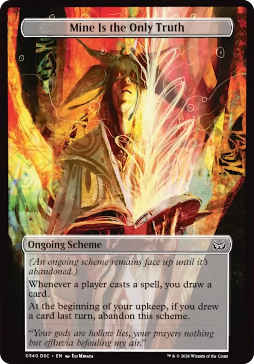 Mine Is The Only Truth (Full Art) [Duskmourn: Archenemy] | Card Merchant Takapuna