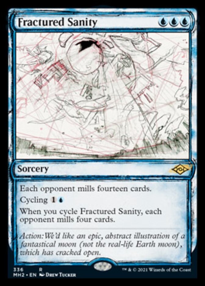 Fractured Sanity (Sketch) [Modern Horizons 2] | Card Merchant Takapuna