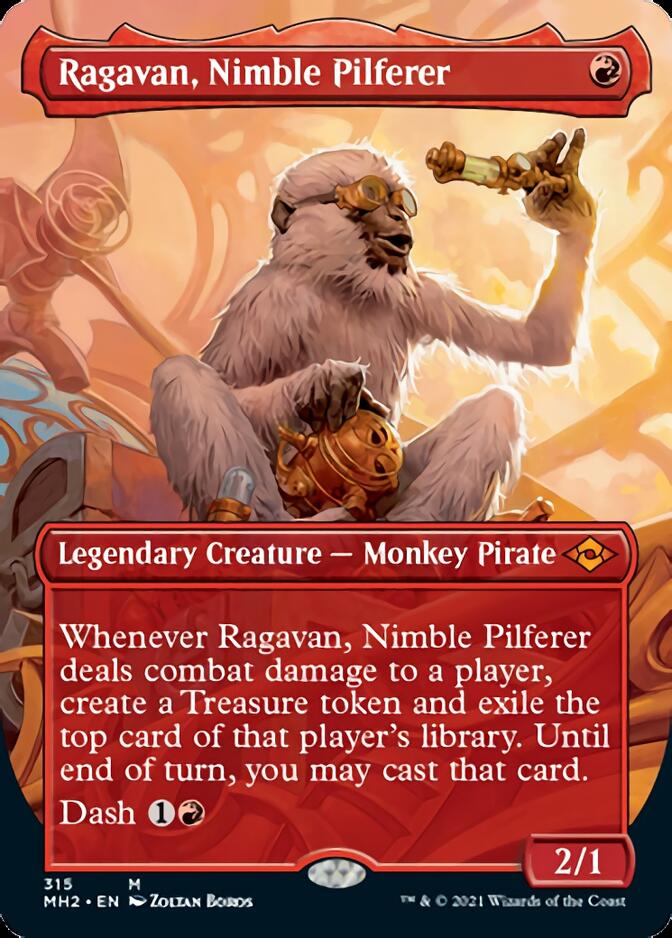 Ragavan, Nimble Pilferer (Borderless Alternate Art) [Modern Horizons 2] | Card Merchant Takapuna