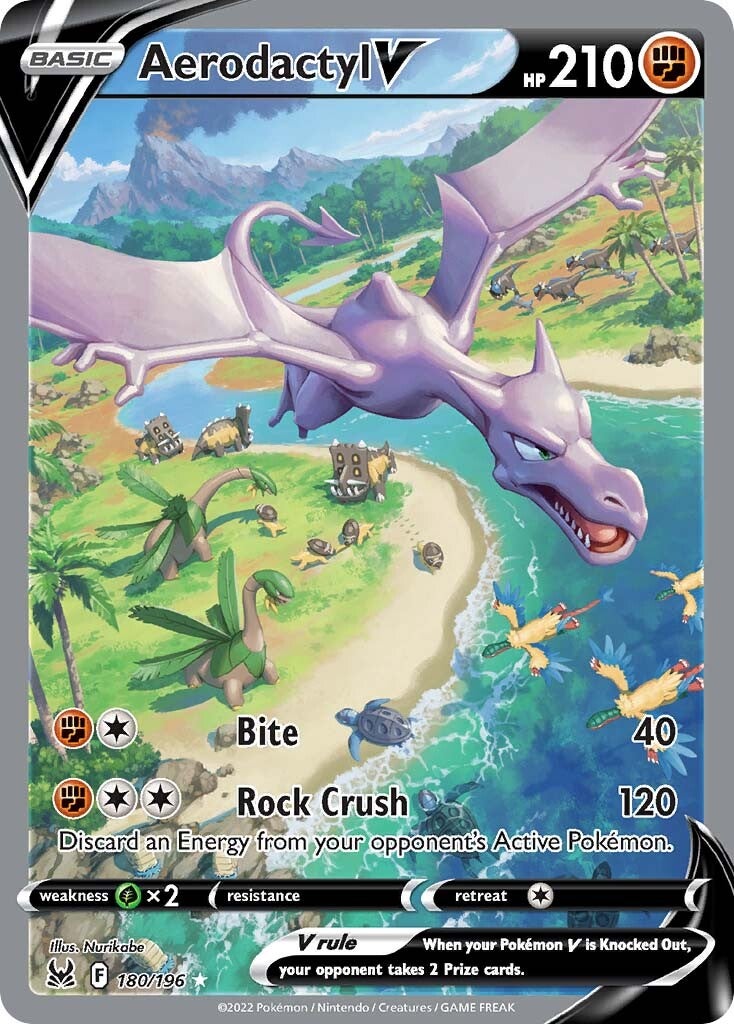 Aerodactyl V (180/196) [Sword & Shield: Lost Origin] | Card Merchant Takapuna