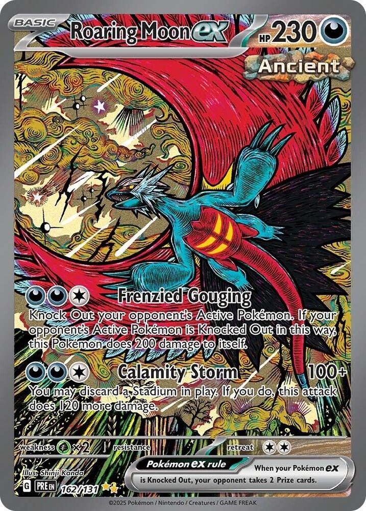 Roaring Moon ex (162/131) [Scarlet & Violet: Prismatic Evolutions] | Card Merchant Takapuna