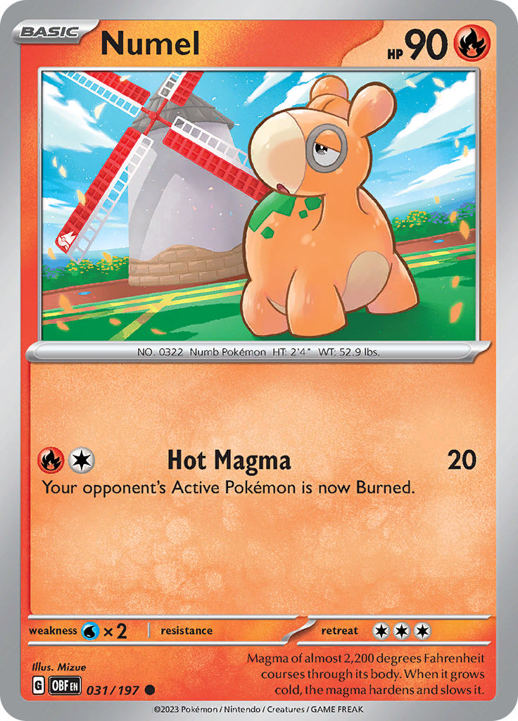 Numel (031/197) [Scarlet & Violet: Obsidian Flames] | Card Merchant Takapuna