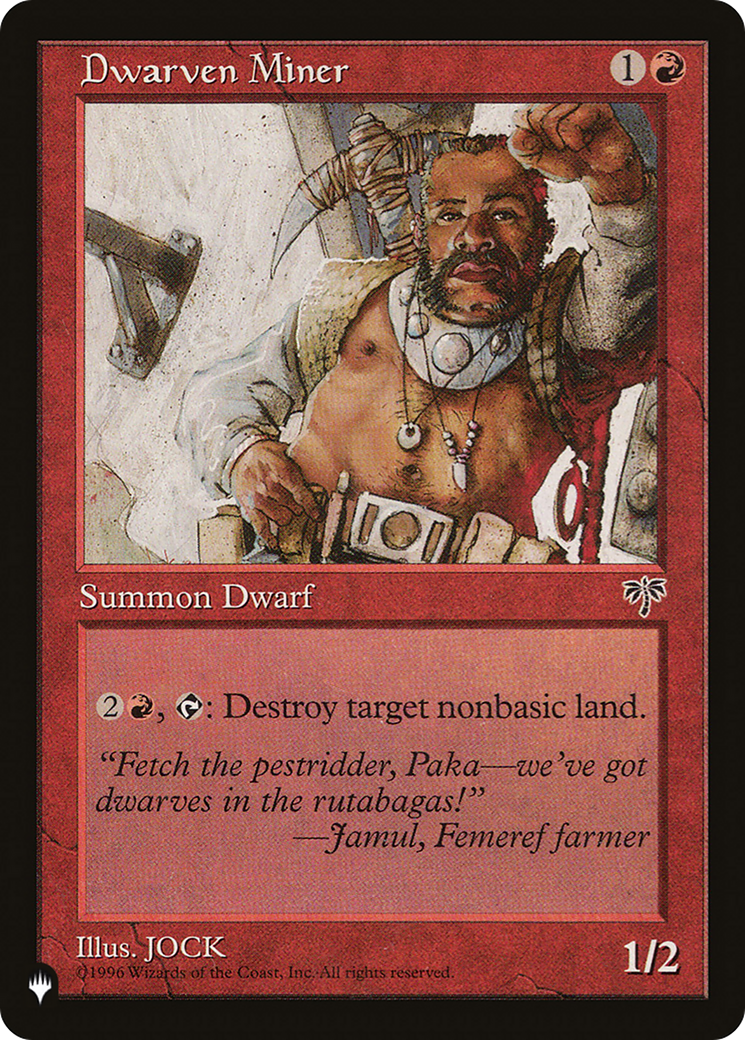 Dwarven Miner [The List] | Card Merchant Takapuna