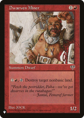 Dwarven Miner [The List] | Card Merchant Takapuna