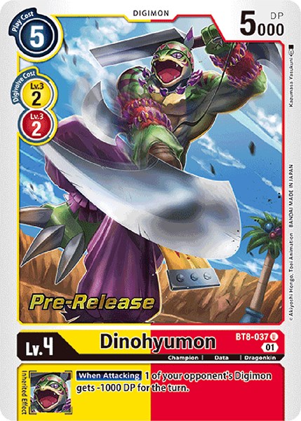 Dinohyumon [BT8-037] [New Awakening Pre-Release Cards] | Card Merchant Takapuna