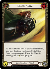 Nimble Strike (Yellow) [U-WTR186] (Welcome to Rathe Unlimited)  Unlimited Rainbow Foil | Card Merchant Takapuna