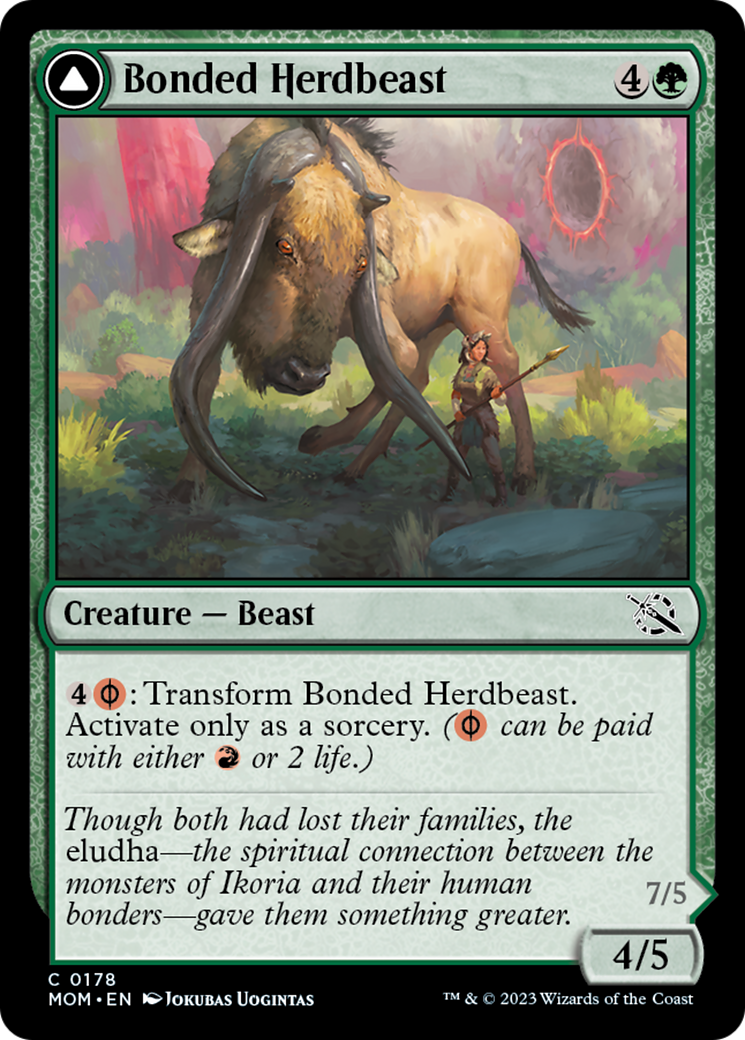 Bonded Herdbeast // Plated Kilnbeast [March of the Machine] | Card Merchant Takapuna