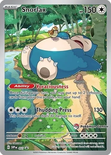 Snorlax (051) (Pokemon Center) [Scarlet & Violet: Black Star Promos] | Card Merchant Takapuna