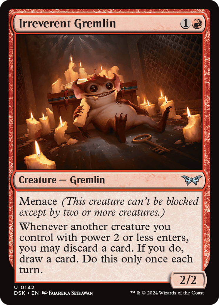 Irreverent Gremlin [Duskmourn: House of Horror] | Card Merchant Takapuna