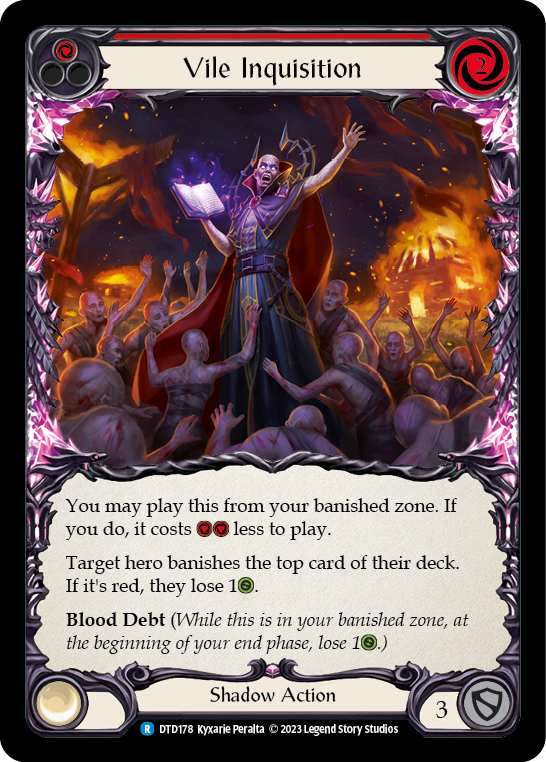 Vile Inquisition (Red) [DTD178] (Dusk Till Dawn) | Card Merchant Takapuna