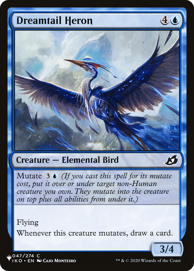 Dreamtail Heron [The List Reprints] | Card Merchant Takapuna