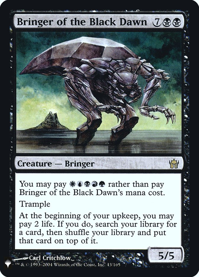 Bringer of the Black Dawn [Mystery Booster] | Card Merchant Takapuna