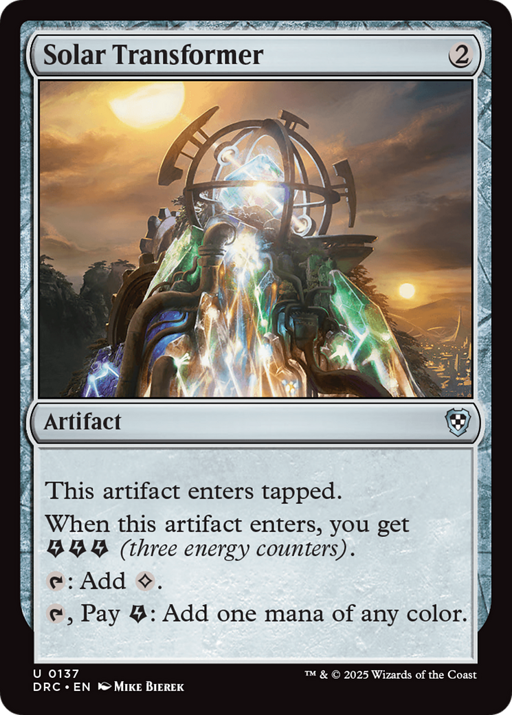 Solar Transformer [Aetherdrift Commander] | Card Merchant Takapuna