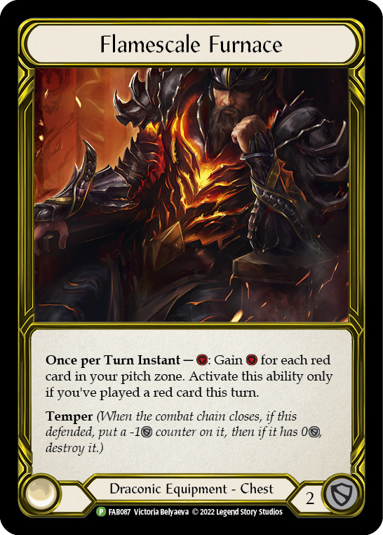 Flamescale Furnace (Golden) [FAB087] (Promo)  Cold Foil | Card Merchant Takapuna