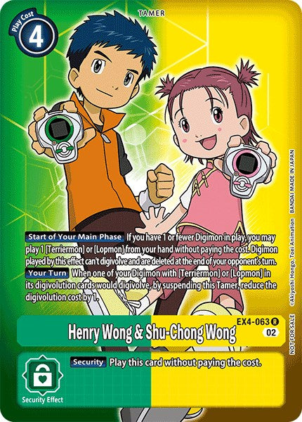 Henry Wong & Shu-Chong Wong [EX4-063] (Alternate Art) [Alternative Being Booster] | Card Merchant Takapuna