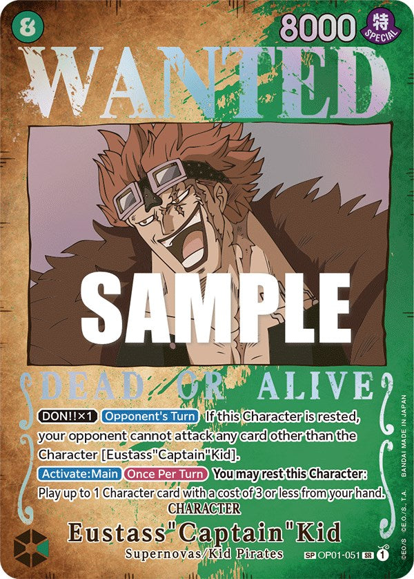 Eustass"Captain"Kid (Wanted Poster) [Pillars of Strength] | Card Merchant Takapuna