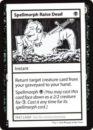 Spellmorph Raise Dead (2021 Edition) [Mystery Booster Playtest Cards] | Card Merchant Takapuna