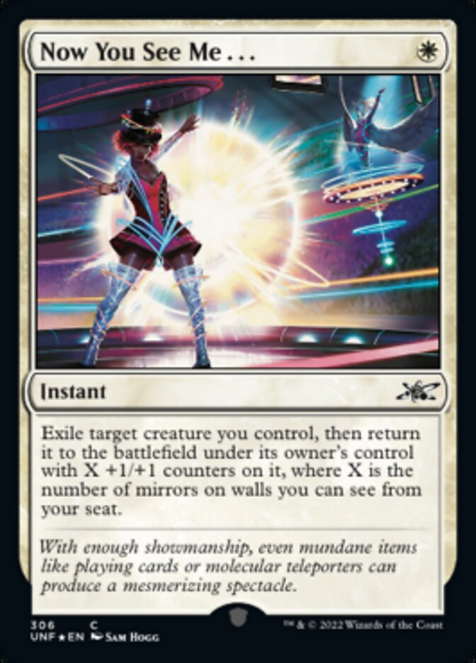 Now You See Me . . . (Galaxy Foil) [Unfinity] | Card Merchant Takapuna