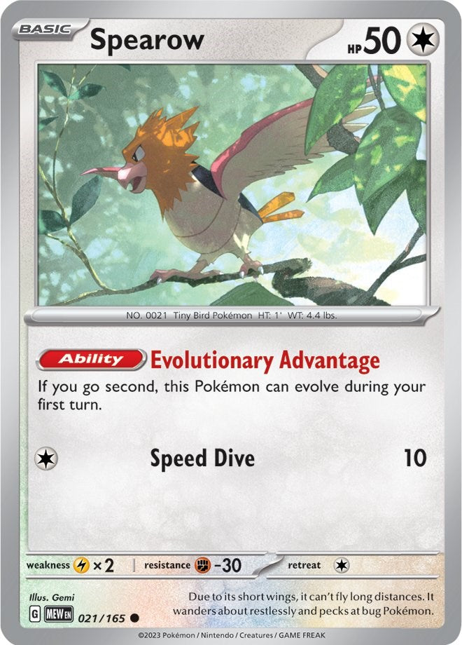 Spearow (021/165) [Scarlet & Violet 151] | Card Merchant Takapuna