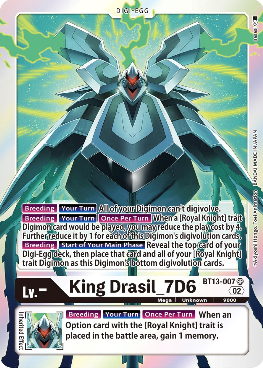 King Drasil_7D6 [BT13-007] [Versus Royal Knights Booster] | Card Merchant Takapuna