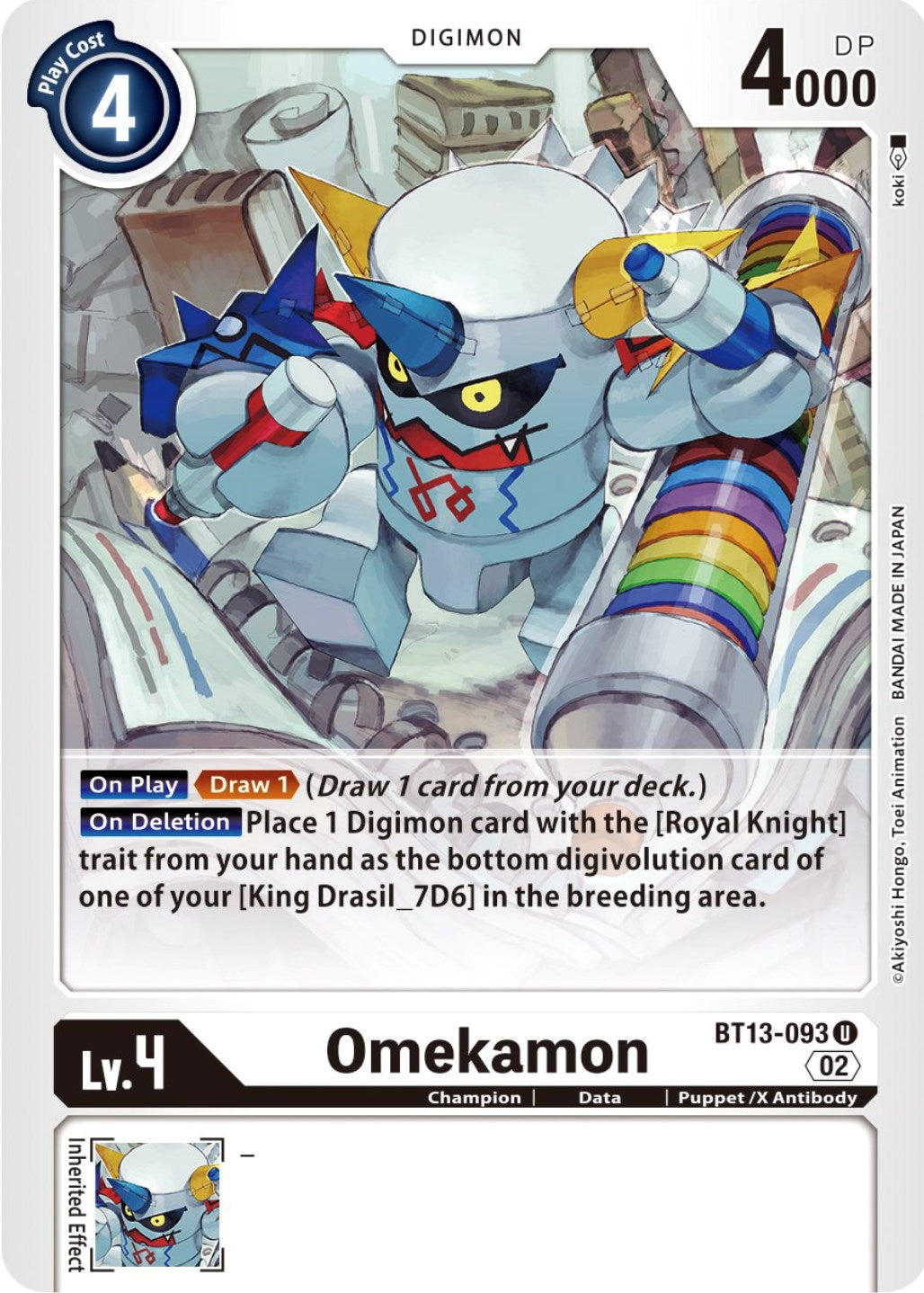 Omekamon [BT13-093] [Versus Royal Knights Booster] | Card Merchant Takapuna