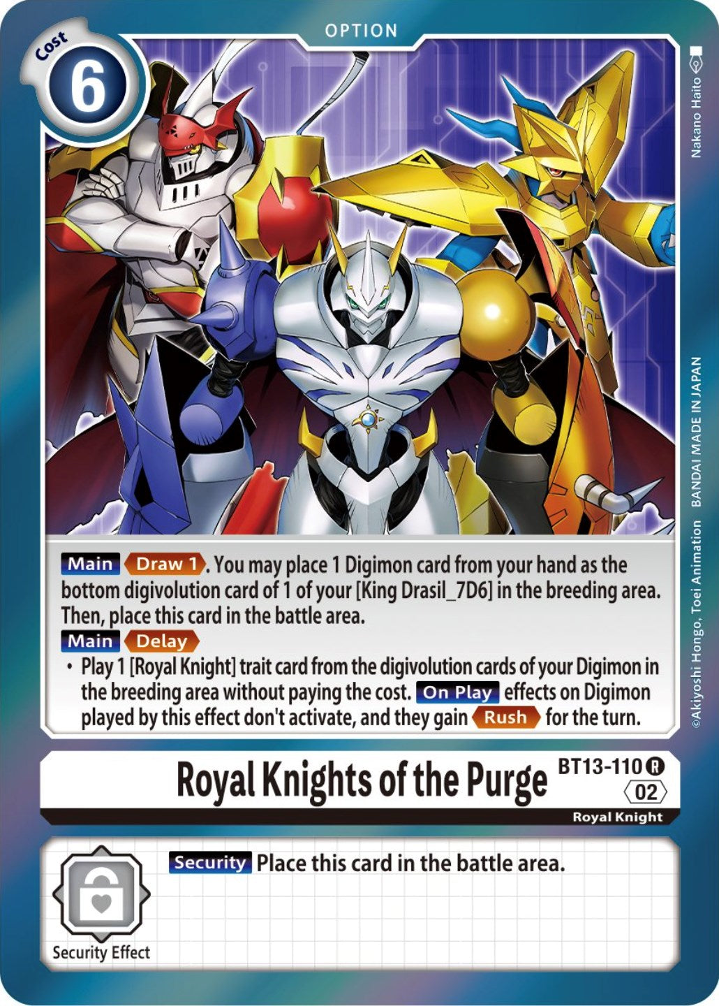 Royal Knights of the Purge [BT13-110] [Versus Royal Knights Booster] | Card Merchant Takapuna