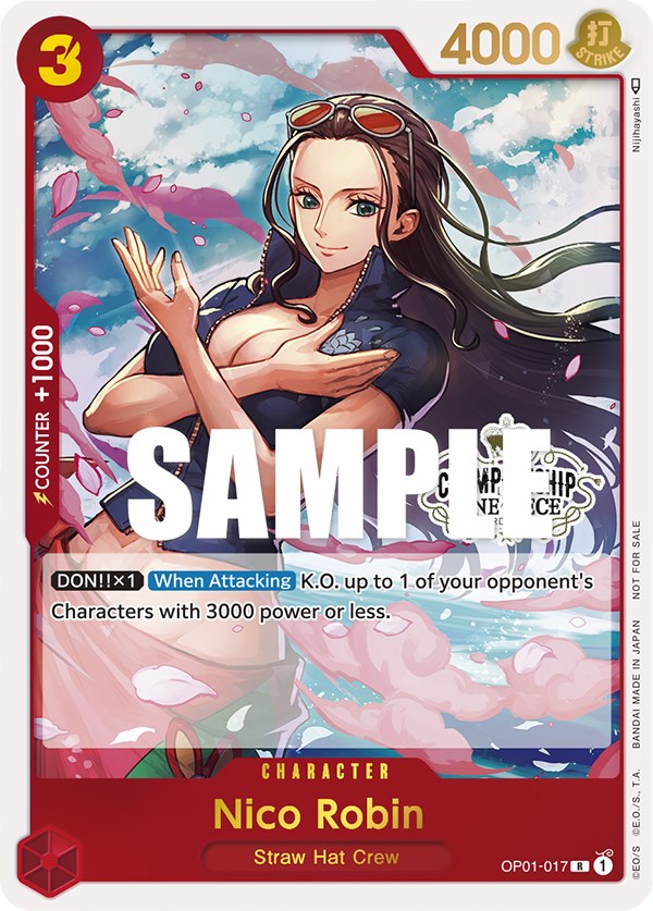 Nico Robin (Store Championship Participation Pack) [One Piece Promotion Cards] | Card Merchant Takapuna